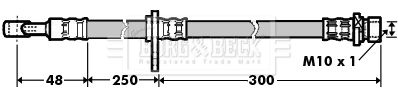 BORG & BECK Тормозной шланг BBH7363